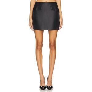 Amanda Uprichard 'Verity' Black Polyester Skirt Size S
